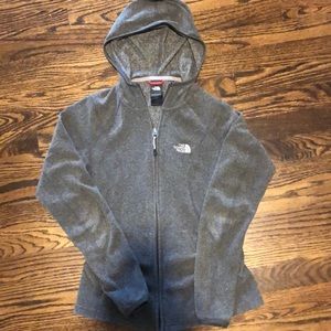 The North Face light wear zip up jacket.